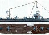 Монітор “Желєзняков”, вид корабля на 1945 рік.